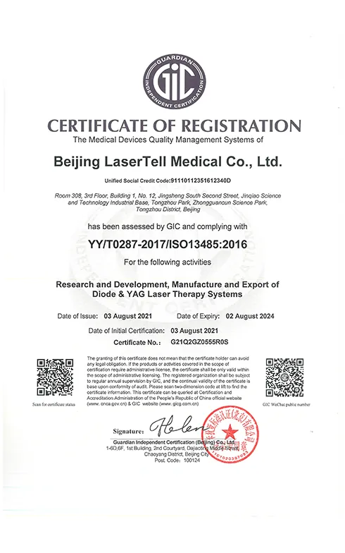 lasertell iso13485 medical device quality management 02