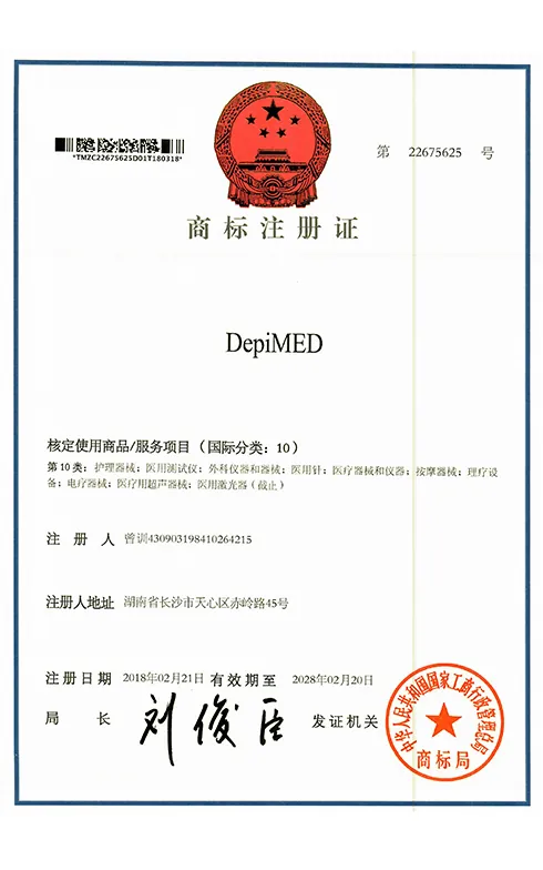 lasertell trademark depimed diode laser hair removal