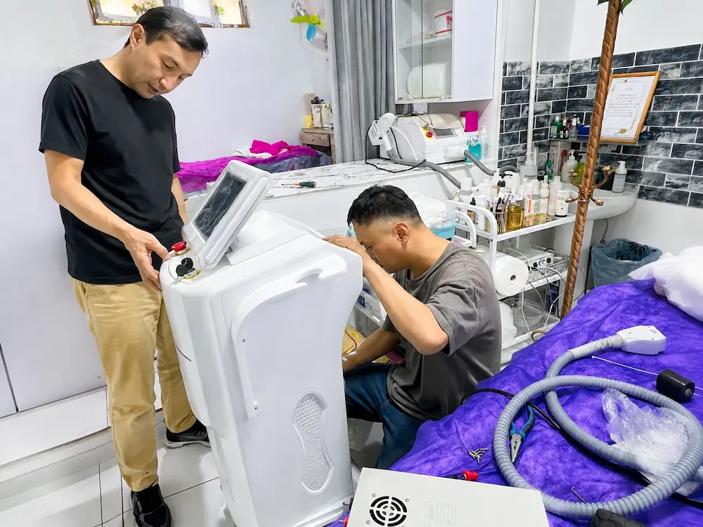 after sales technical support 808 diode laser machine