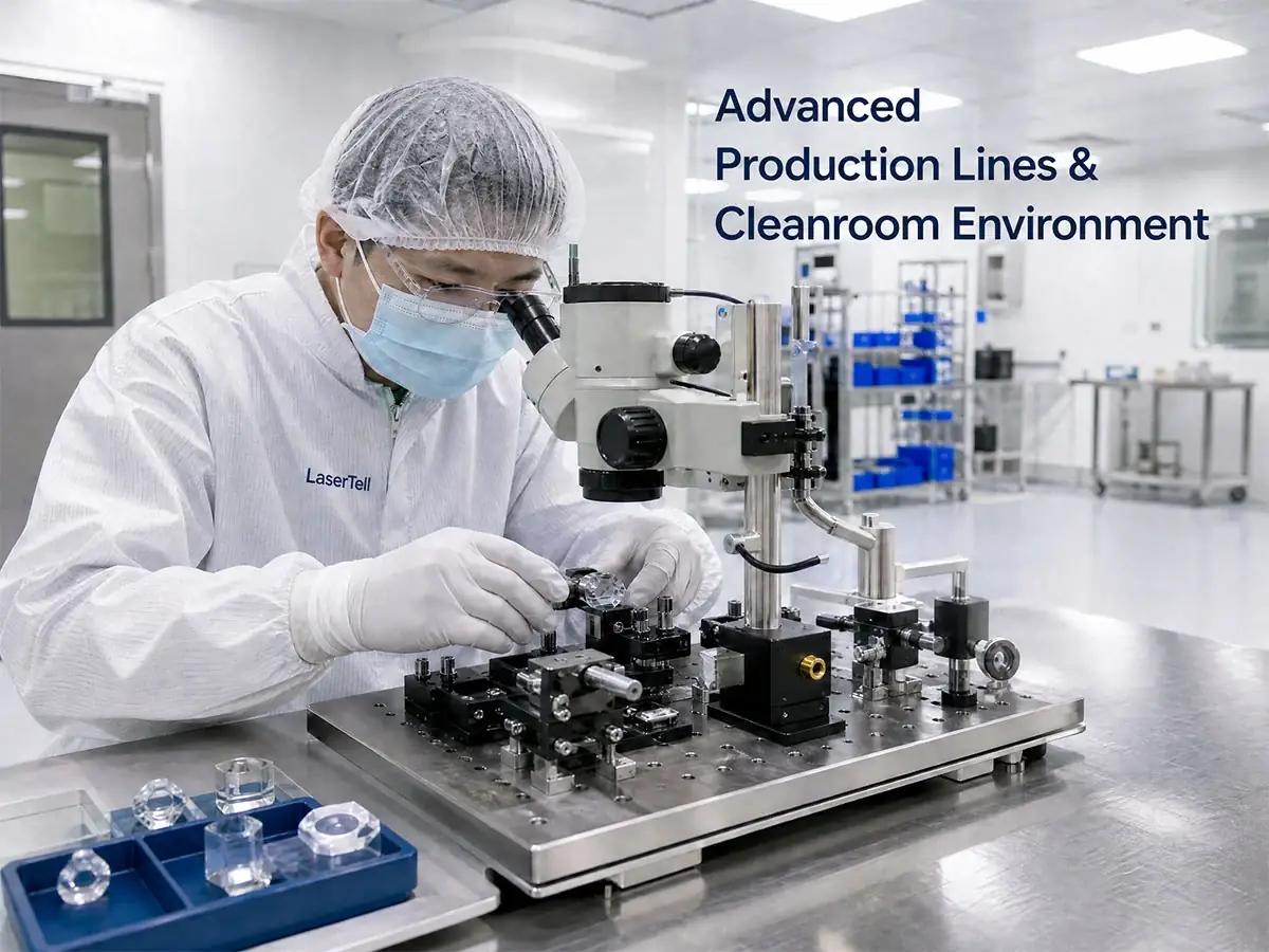 lasertell dust free workshop optical assembly