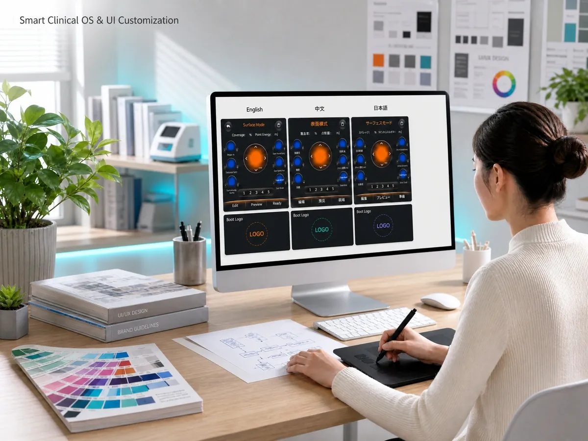 Lasertell Smart UI UX Customization with Clinical Database