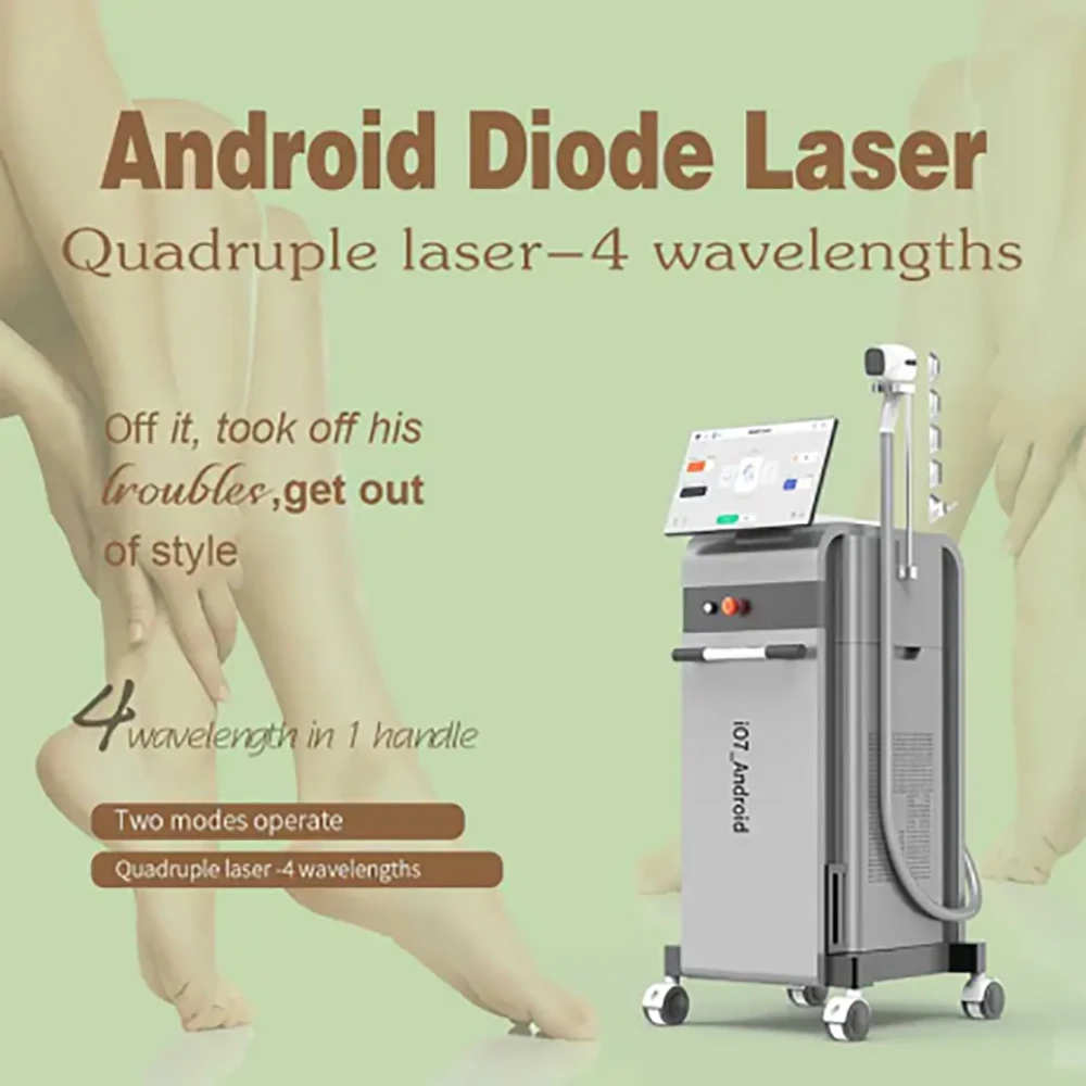 TruMEDiO7 4-wavelength Android diode laser hair removal machine for safe and effective treatments