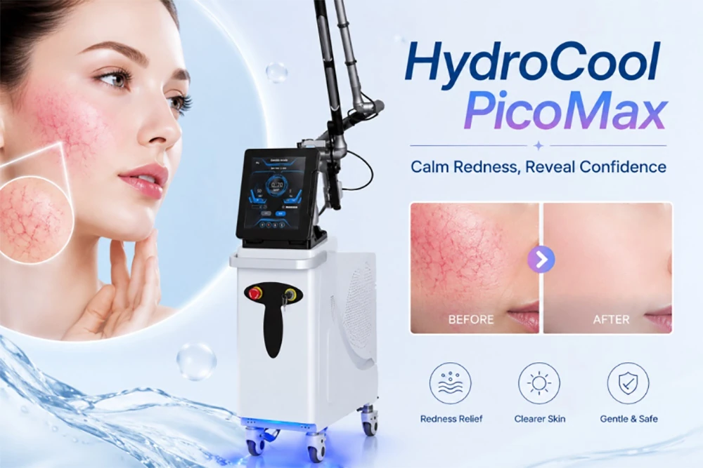 hydrocool picomax pico laser treatment redness pigmentation removal