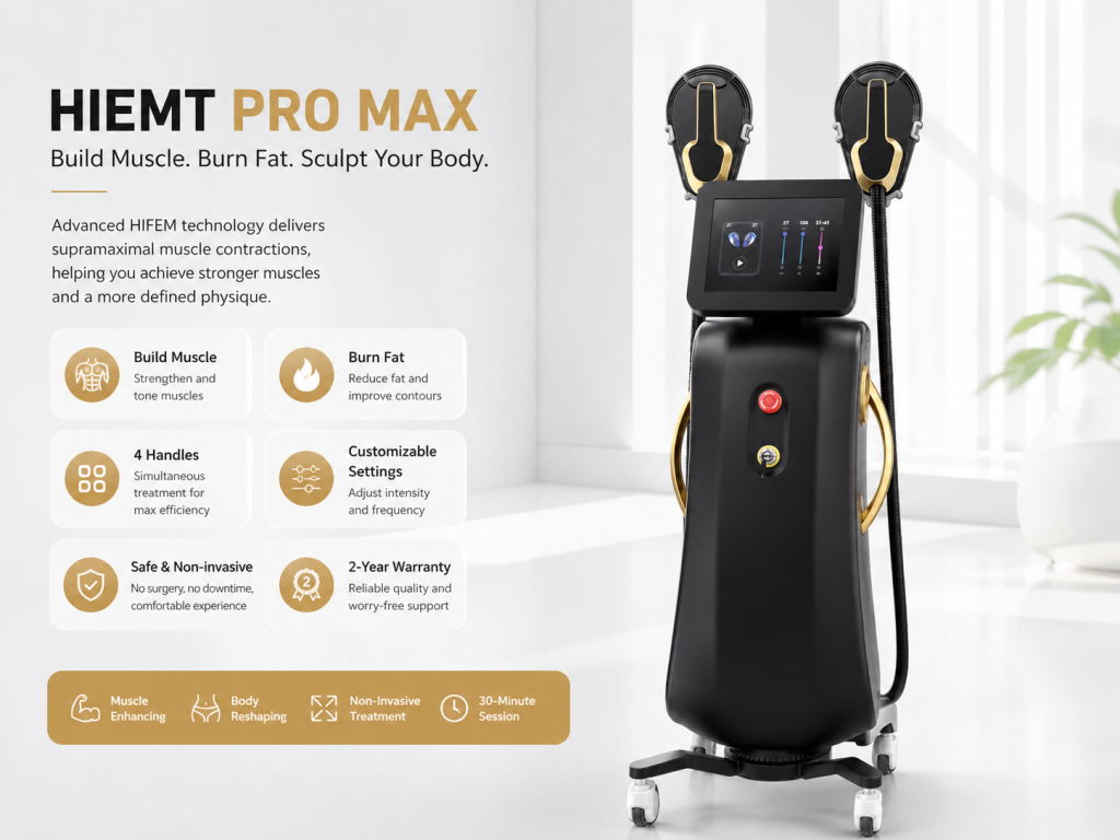 himet ems slimming machine body sculpting equipment muscle stimulator fat burning weight loss beauty machine for body shaping