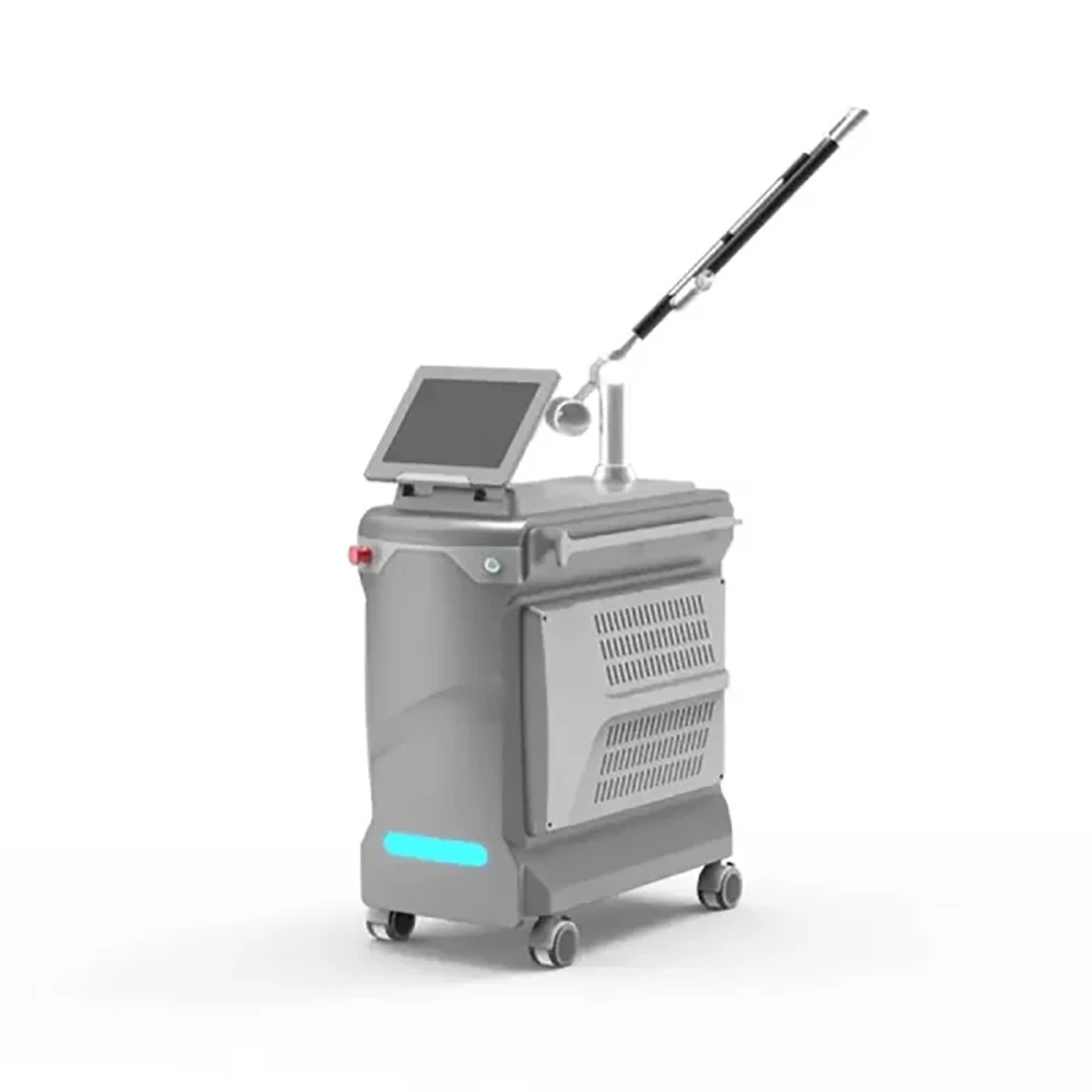 Professional picosecond laser machine with articulated arm for clinic tattoo removal and pigmentation treatments