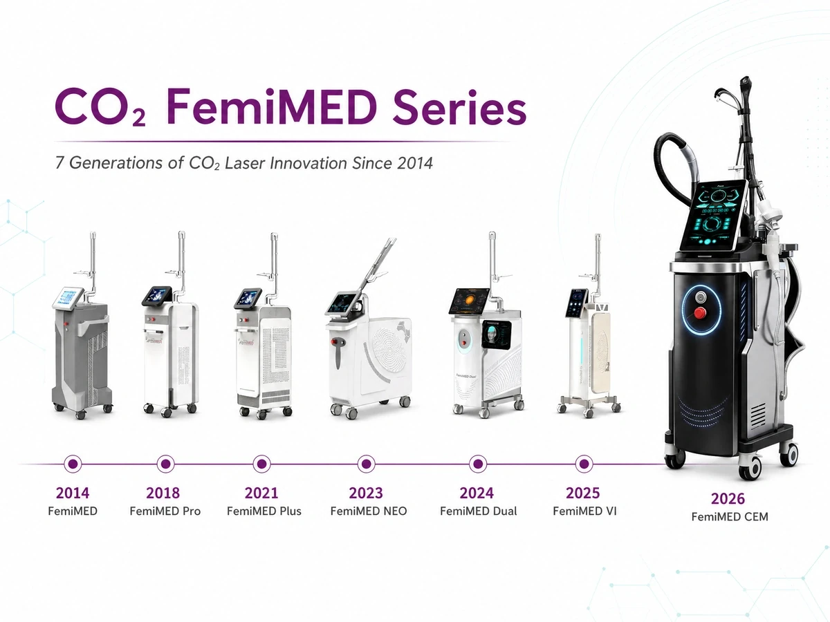 femimed® dual — 75w fractional co₂ laser & vacuum rf microneedling system