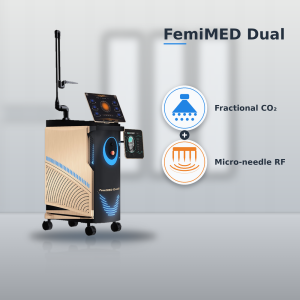femimed® dual — 75w fractional co₂ laser & vacuum rf microneedling system