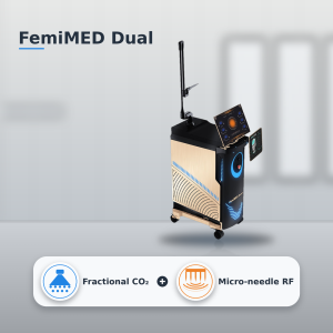 femimed® dual — 75w fractional co₂ laser & vacuum rf microneedling system