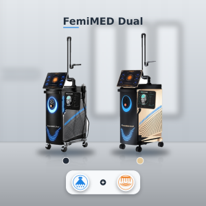 femimed® dual — 75w fractional co₂ laser & vacuum rf microneedling system