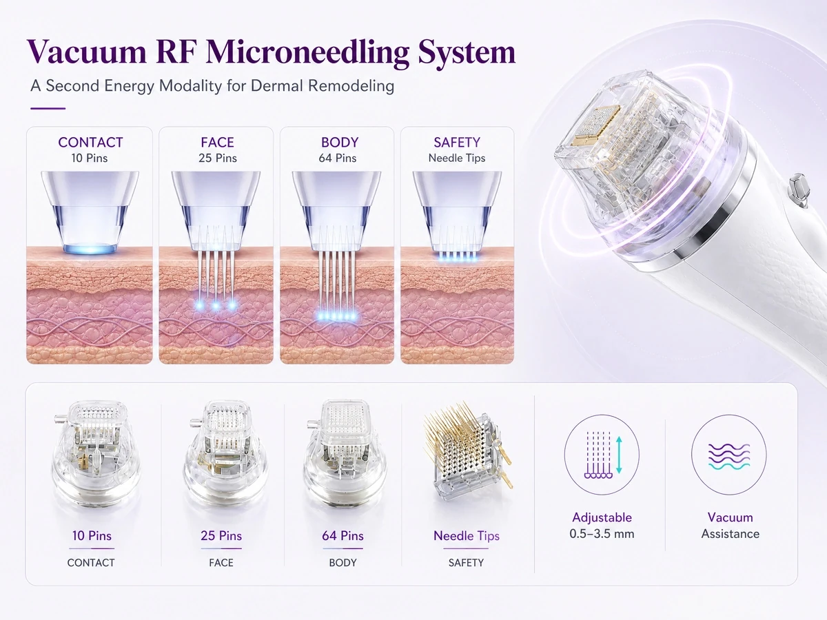 femimed® dual — 75w fractional co₂ laser & vacuum rf microneedling system