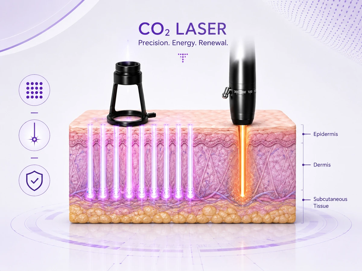 femimed® dual — 75w fractional co₂ laser & vacuum rf microneedling system
