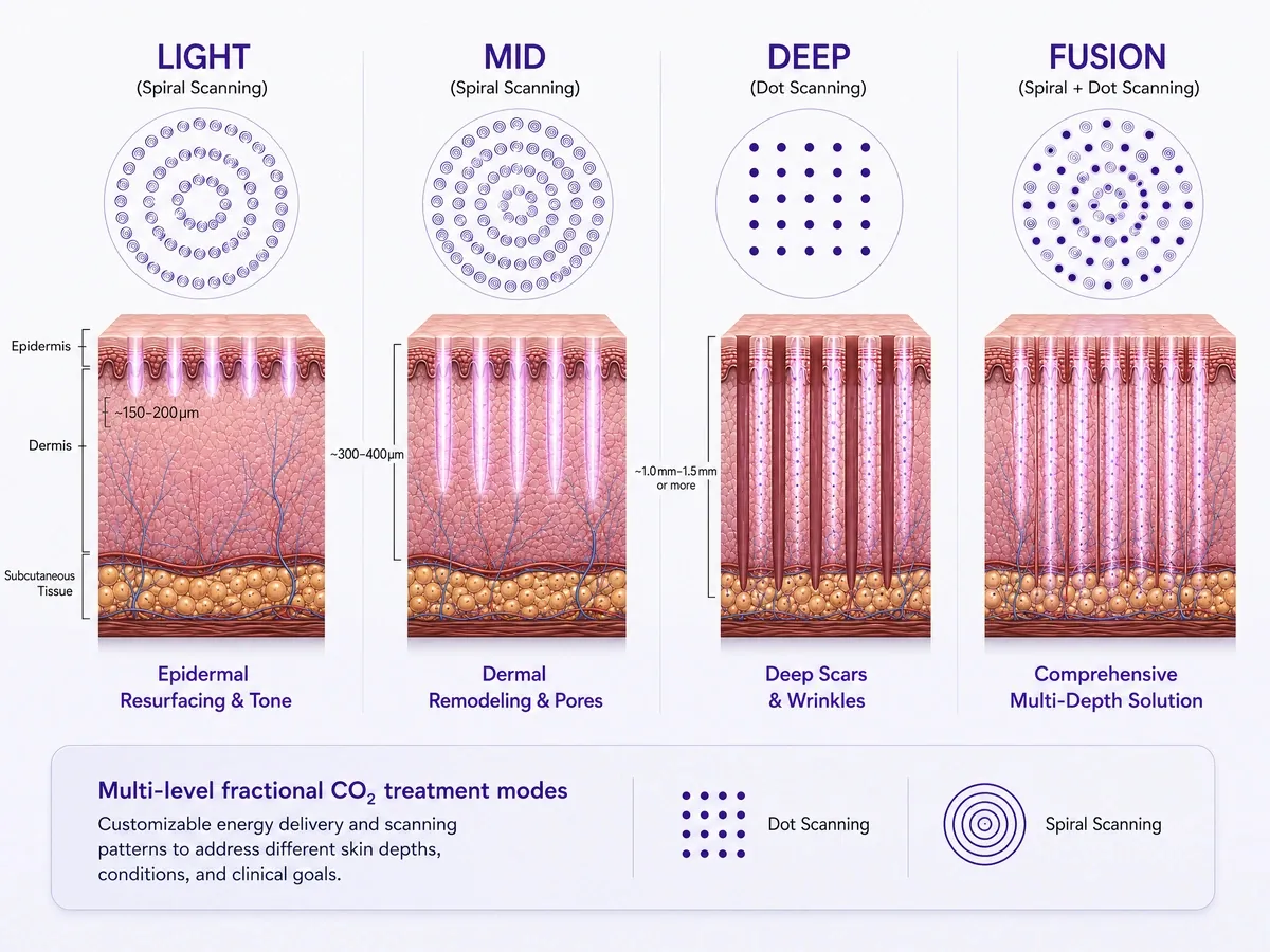 femimed® dual — 75w fractional co₂ laser & vacuum rf microneedling system