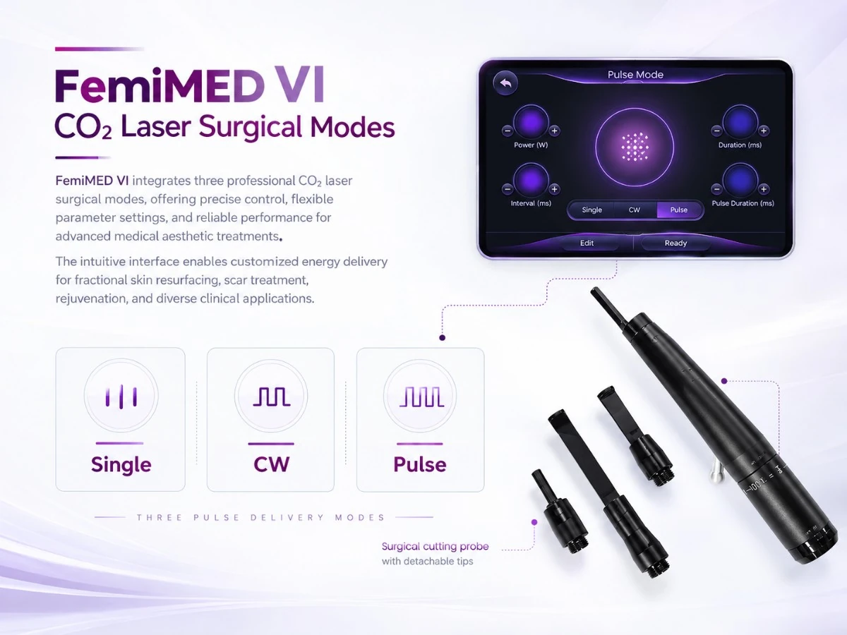 femimed vi — 60w / 75w advanced fractional co₂ laser system