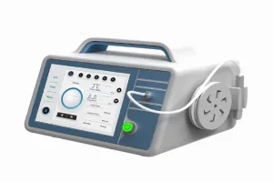 980nm diode laser machine, portable medical 980 diode laser therapeutic device with handle, white blue portable laser therapy equipment