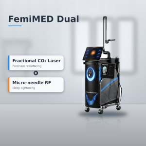femimed® dual — 75w fractional co₂ laser & vacuum rf microneedling system
